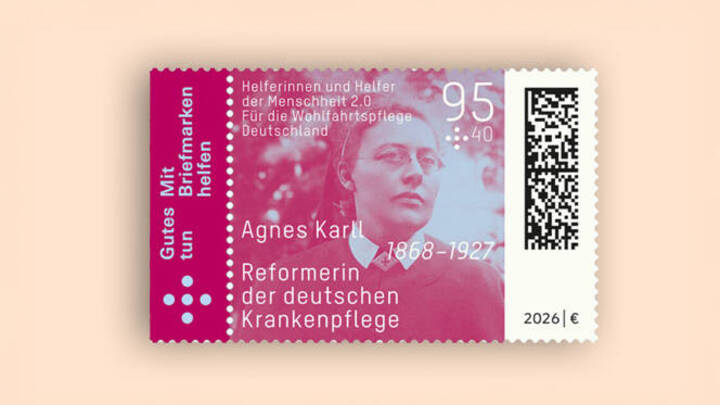 Agnes-Karll-Briefmarke erschienen