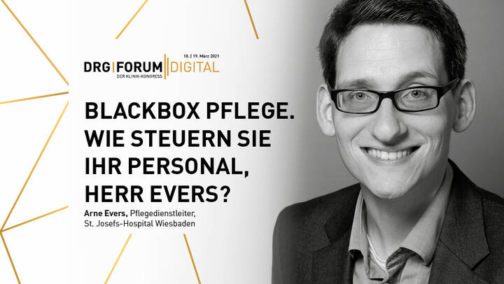 Der Pflegedienstleiter des St Josefs-Hospital Wiesbaden, Arne Evers, spricht am 19. März auf dem PFLEGEMANAGEMENT-FORUM.