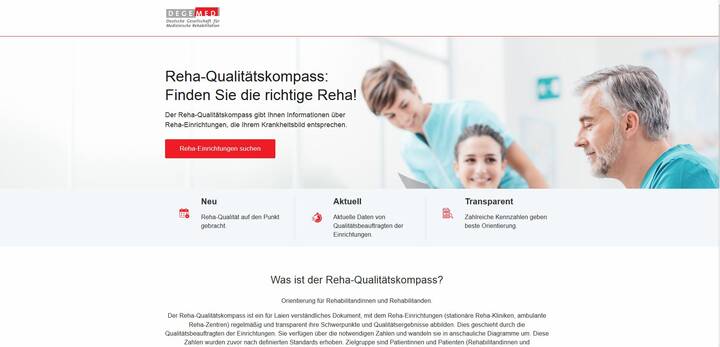 Neues Portal für Reha-Qualitätskompass