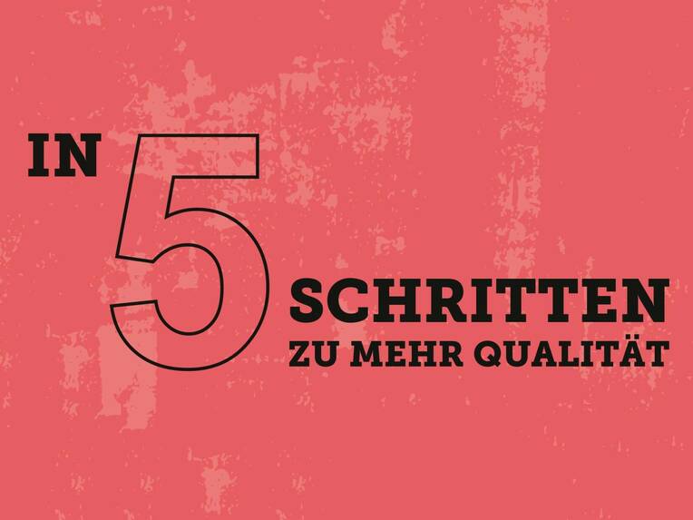 In 5 Schritten zu mehr Qualität