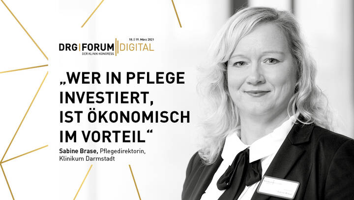 Pflegedirektorin Sabine Brase ist überzeugt: "Wer in Pflege investiert, ist ökonomisch im Vorteil." Mehr dazu am 19. März auf dem PFLEGEMANAGEMENT-FORUM.