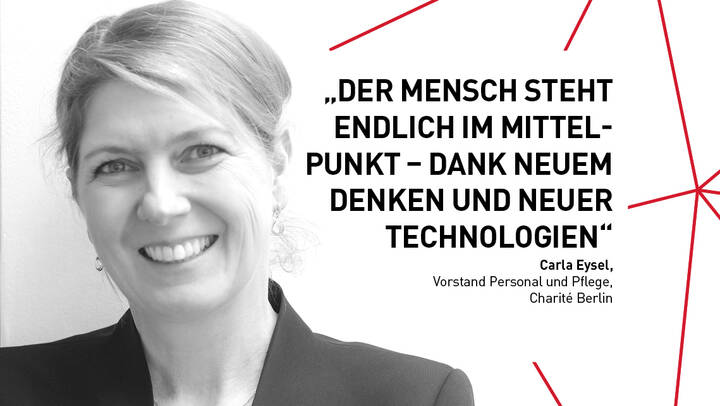 Carla Eysel, Vorstand Personal und Pflege an der Charité Berlin, will raus aus der Leasing-Falle und neue Wege bei Gewinnung und Bindung von Pflegepersonal gehen.