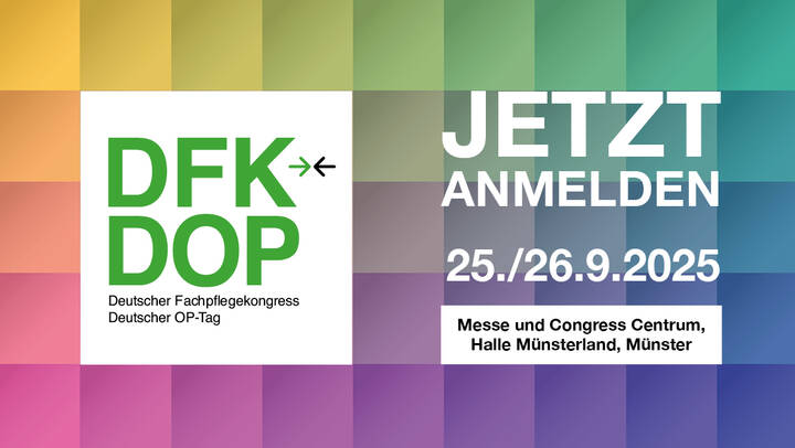 Programm und Ticketshop für den Deutschen Fachpflegekongress | OP-Tag 2025 in Münster sind online.