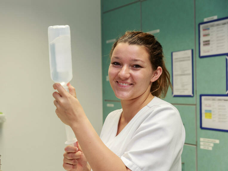 Mit Master am Patientenbett