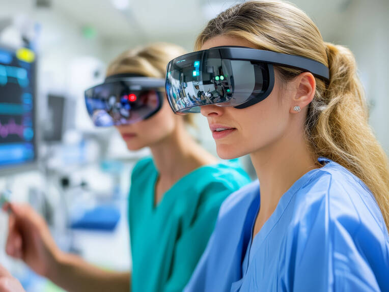 Ein VR-Training am Universitätsklinikum Schleswig-Holstein lässt Pflegefachpersonen das Erleben von Intensivpatienten mit Delir nachempfinden.