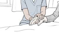 Basale Stimulation bietet Pflegenden hilfreiche Orientierung für bewusstes Berühren.