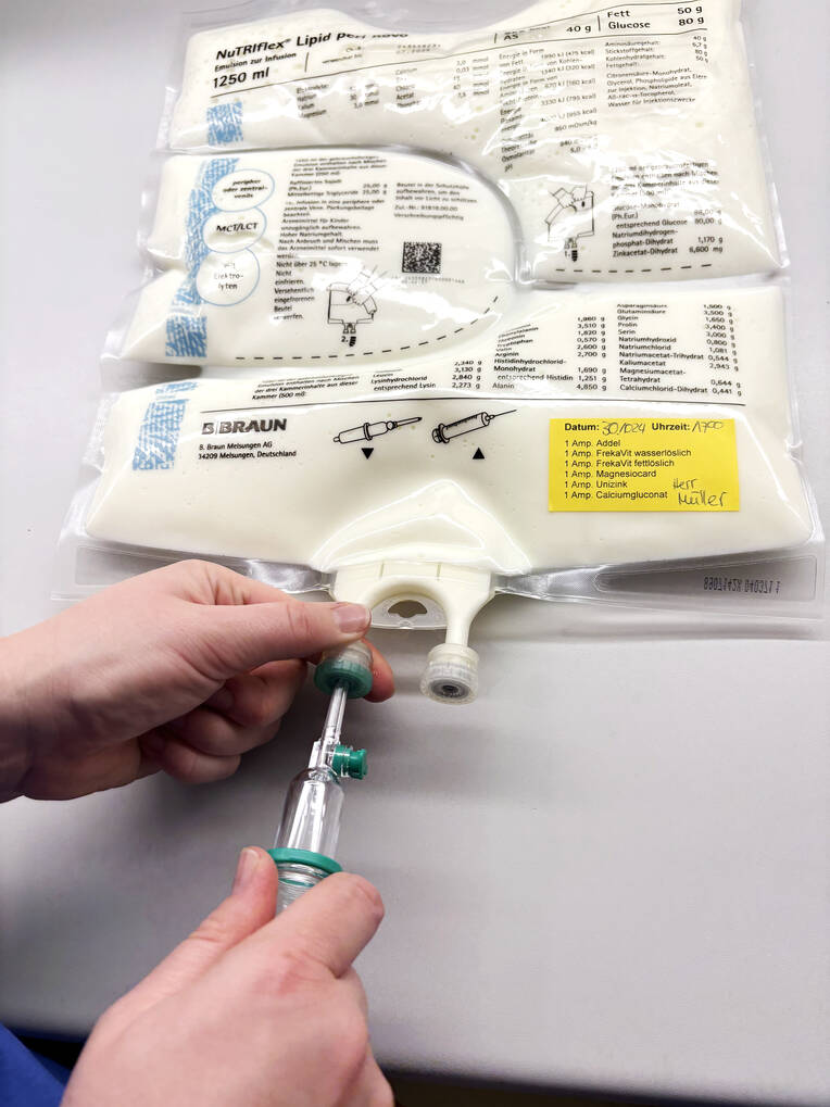 Sicher ernähren per Infusion