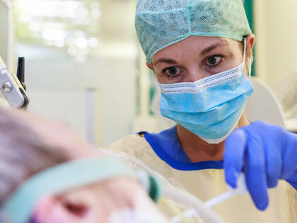 Professionelle Pflege des potenziellen Organspenders