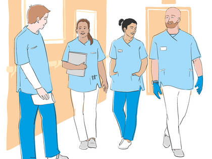 Beim Ansatz der Praxisentwicklung können alle Teammitglieder eigene Erfahrungen und Ideen einbringen. Die Förderung einer personzentrierten Kultur ist das Ziel.