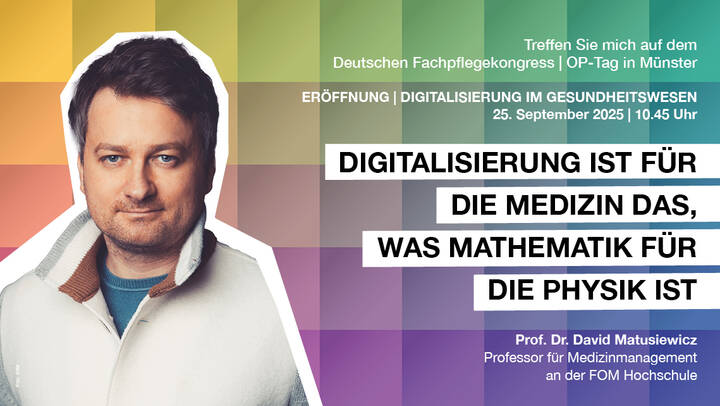 Der Professor für Medizinmanagement, David Matusiewicz, erläutert Nutzen und Gefahren von KI und weshalb "Digitalisierung für die Medizin das ist, was Mathematik für die Physik ist".