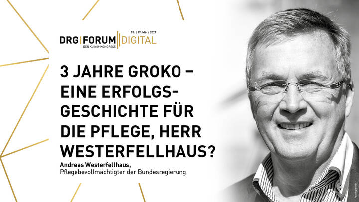 Andreas Westerfellhaus wird Bilanz ziehen, was 3 Jahre Große Koalition für die Profession Pflege gebracht haben und sich den Fragen des Publikums stellen. 