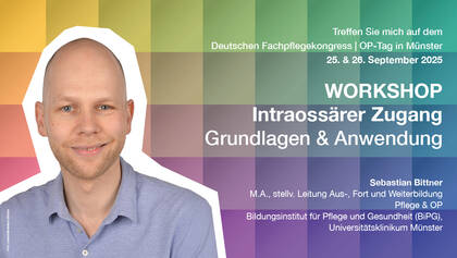 Wie sicher sind Pflegende im Umgang mit dem intraossären Zugang? Ein Praxis-Workshop vermittelt Grundlagen, Anwendung und Hands-on-Training. Wie sicher sind Pflegende im Umgang mit dem intraossären Zugang? Ein Praxis-Workshop vermittelt Grundlagen, Anwendung und Hands-on-Training.