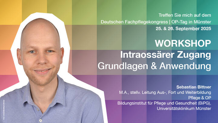 Wie sicher sind Pflegende im Umgang mit dem intraossären Zugang? Ein Praxis-Workshop vermittelt Grundlagen, Anwendung und Hands-on-Training.
