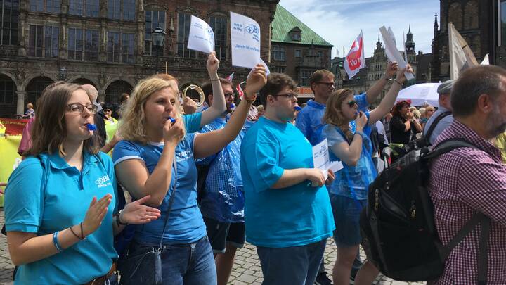 "Voller Erfolg" für Protestaktion in Bremen