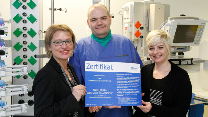 Krankenhaus Rummelsberg: Angehörigenfreundliche Intensivstation 