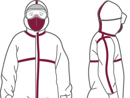 Welche Form von Schutzanzug und welche Methode des An- und Ablegens schützen am besten vor einer Infektion wie COVID-19?